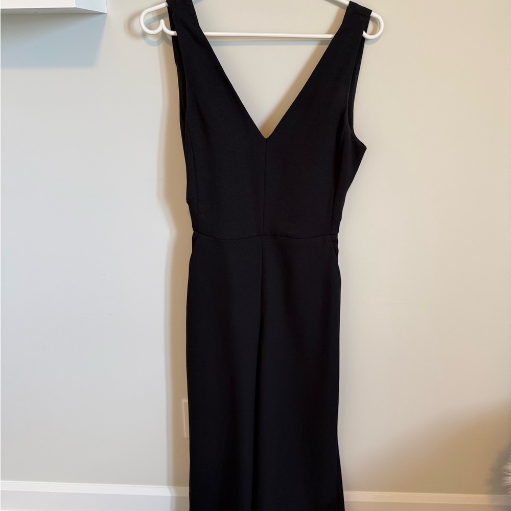 Wilfred Black Cropped Jumpsuit